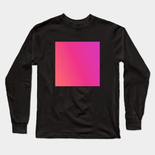 vivid gradient spheres minimalist orange pink Long Sleeve T-Shirt